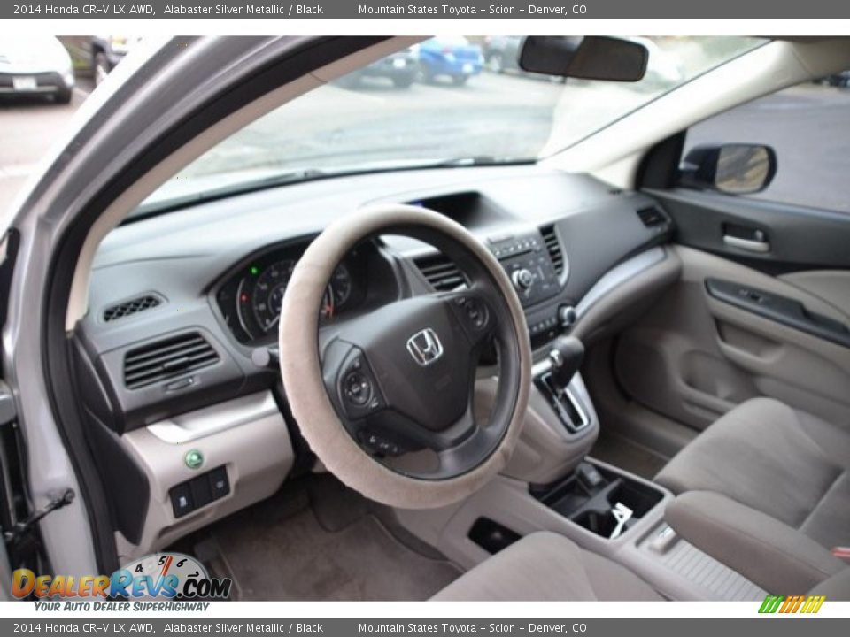 2014 Honda CR-V LX AWD Alabaster Silver Metallic / Black Photo #10
