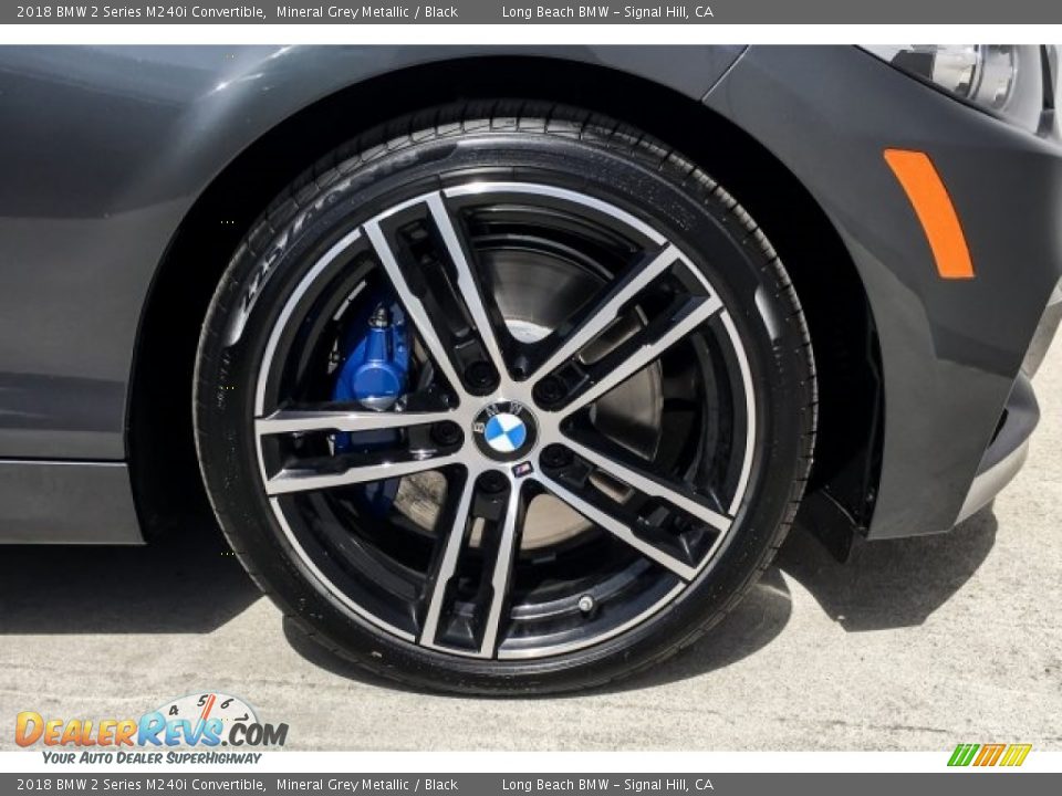 2018 BMW 2 Series M240i Convertible Mineral Grey Metallic / Black Photo #9