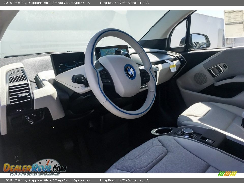 2018 BMW i3 S Capparis White / Mega Carum Spice Grey Photo #4