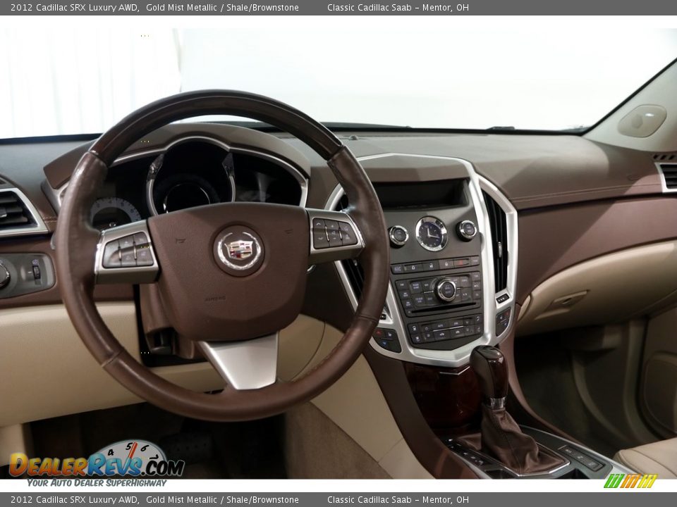 2012 Cadillac SRX Luxury AWD Gold Mist Metallic / Shale/Brownstone Photo #6