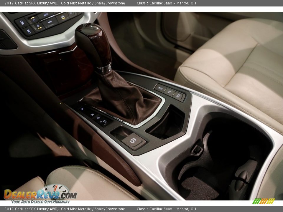 2012 Cadillac SRX Luxury AWD Gold Mist Metallic / Shale/Brownstone Photo #17