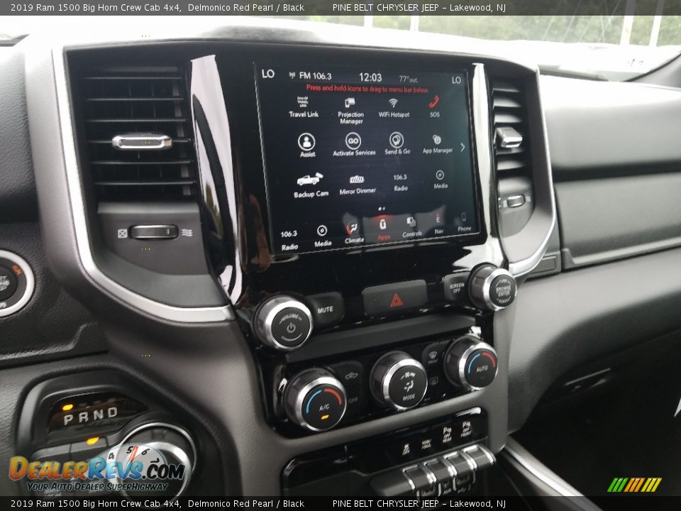 2019 Ram 1500 Big Horn Crew Cab 4x4 Delmonico Red Pearl / Black Photo #10