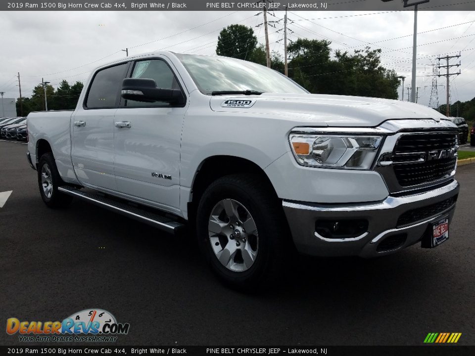2019 Ram 1500 Big Horn Crew Cab 4x4 Bright White / Black Photo #1