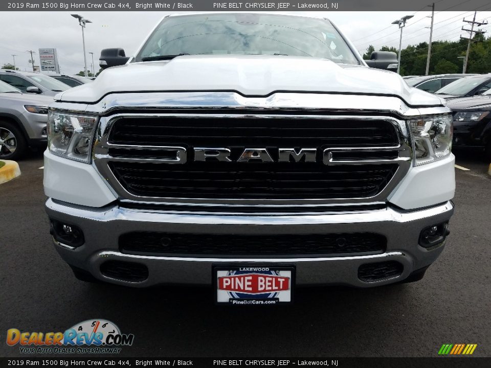 2019 Ram 1500 Big Horn Crew Cab 4x4 Bright White / Black Photo #2