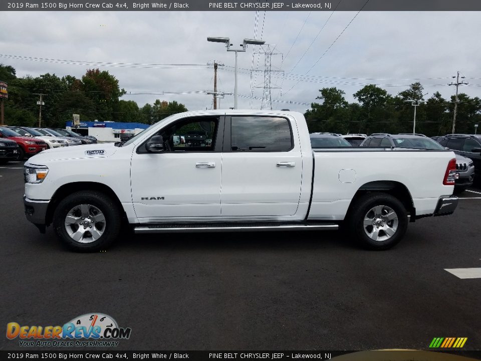 2019 Ram 1500 Big Horn Crew Cab 4x4 Bright White / Black Photo #3