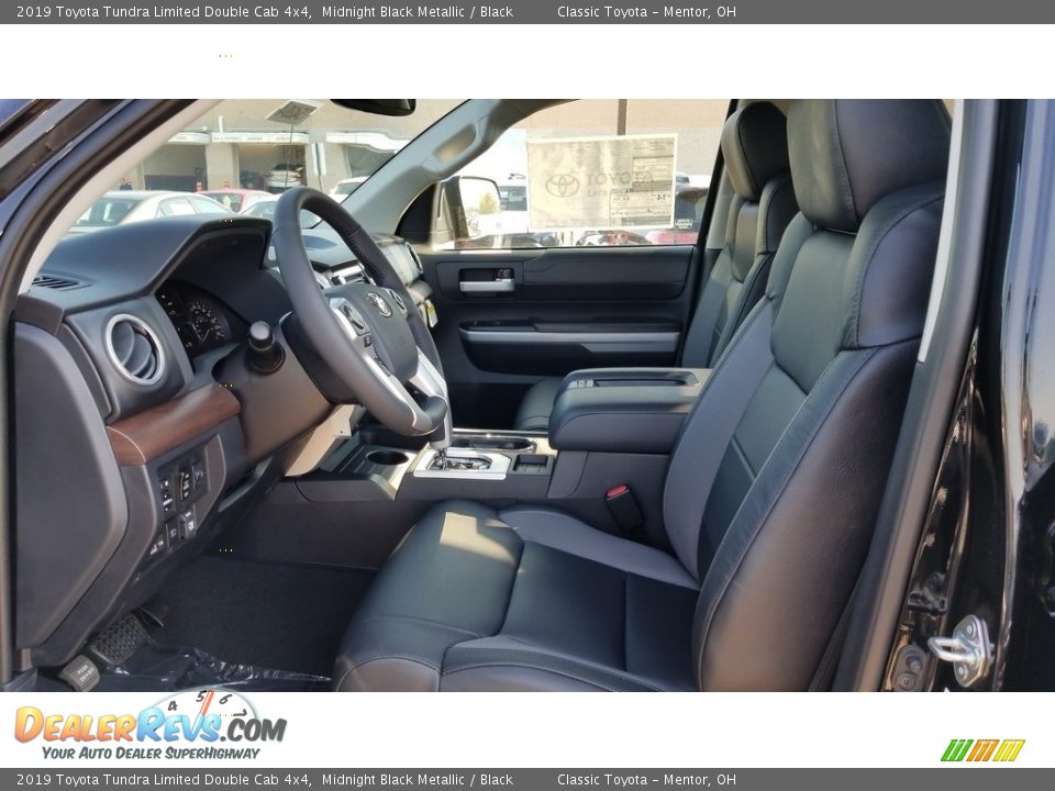 Black Interior - 2019 Toyota Tundra Limited Double Cab 4x4 Photo #3