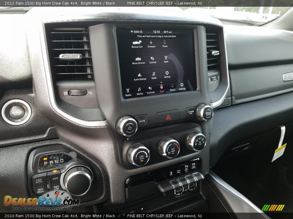 2019 Ram 1500 Big Horn Crew Cab 4x4 Bright White / Black Photo #10