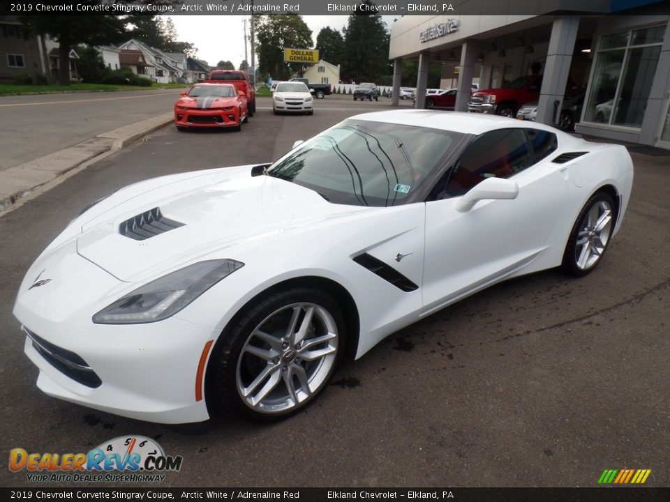 2019 Chevrolet Corvette Stingray Coupe Arctic White / Adrenaline Red Photo #7