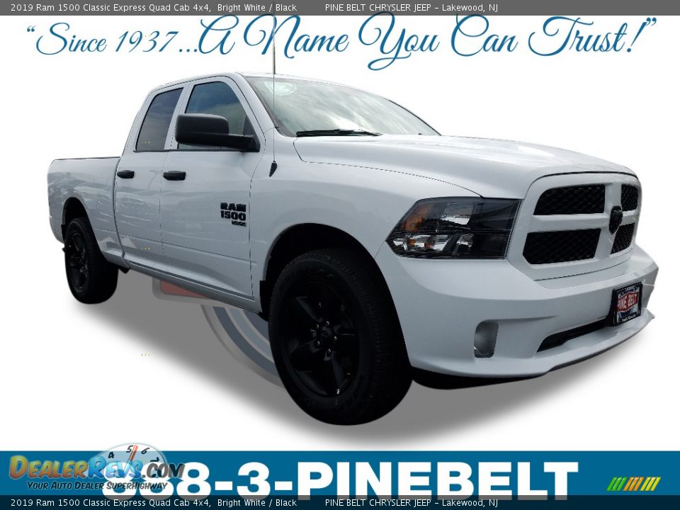2019 Ram 1500 Classic Express Quad Cab 4x4 Bright White / Black Photo #1