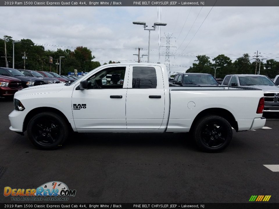 2019 Ram 1500 Classic Express Quad Cab 4x4 Bright White / Black Photo #3
