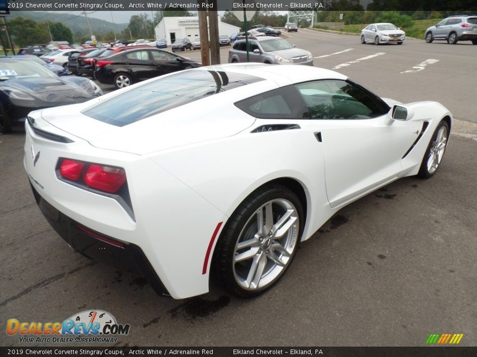 2019 Chevrolet Corvette Stingray Coupe Arctic White / Adrenaline Red Photo #11