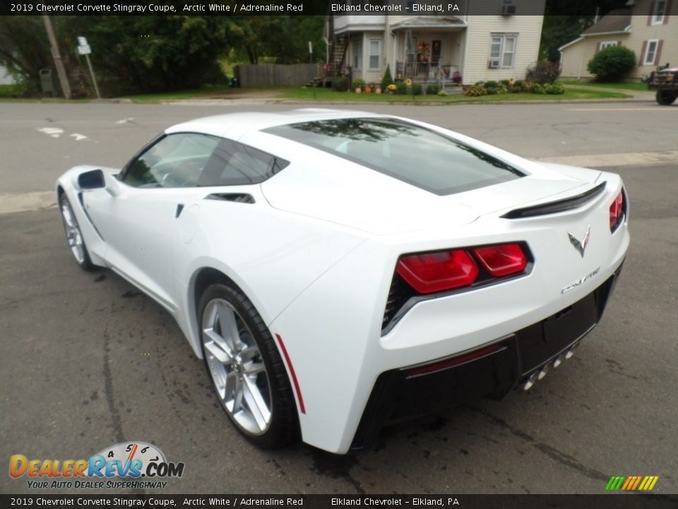 2019 Chevrolet Corvette Stingray Coupe Arctic White / Adrenaline Red Photo #13