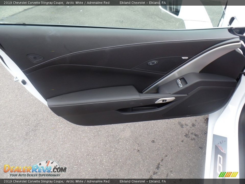 2019 Chevrolet Corvette Stingray Coupe Arctic White / Adrenaline Red Photo #16