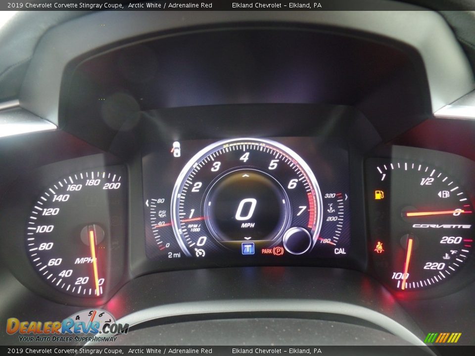 2019 Chevrolet Corvette Stingray Coupe Arctic White / Adrenaline Red Photo #24