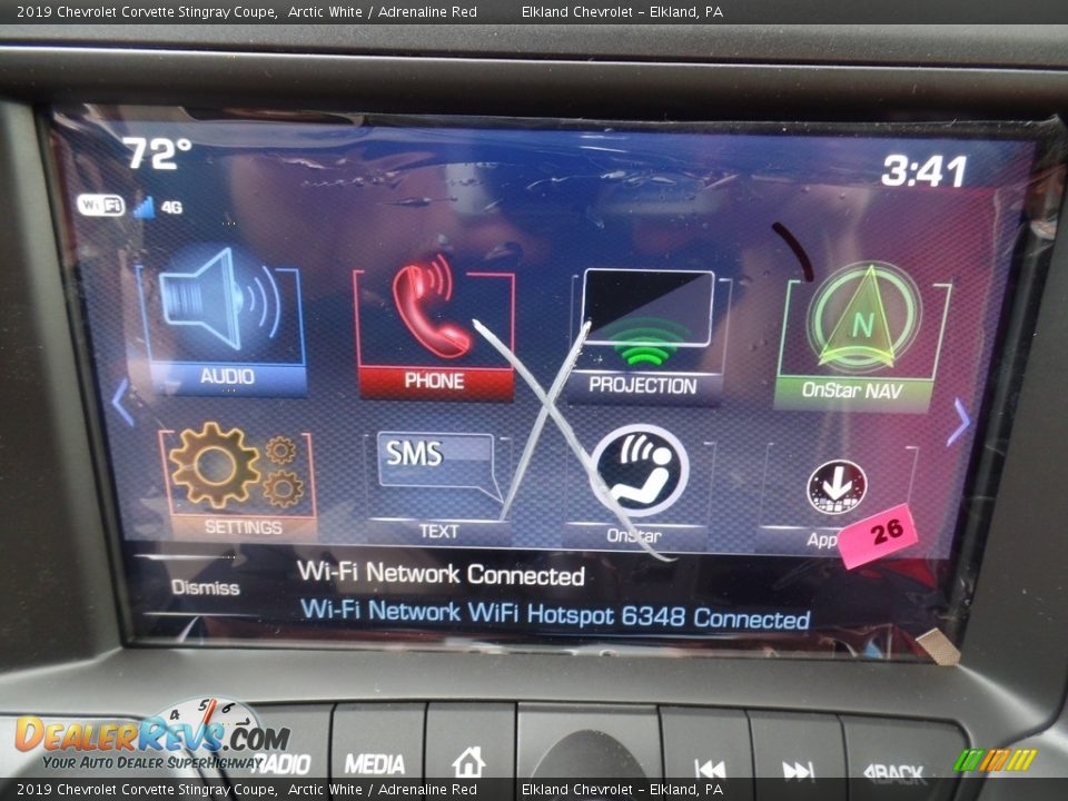 2019 Chevrolet Corvette Stingray Coupe Arctic White / Adrenaline Red Photo #26