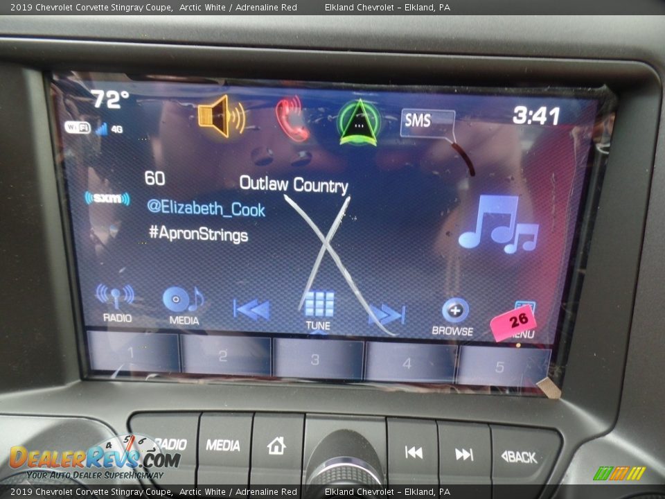 2019 Chevrolet Corvette Stingray Coupe Arctic White / Adrenaline Red Photo #27