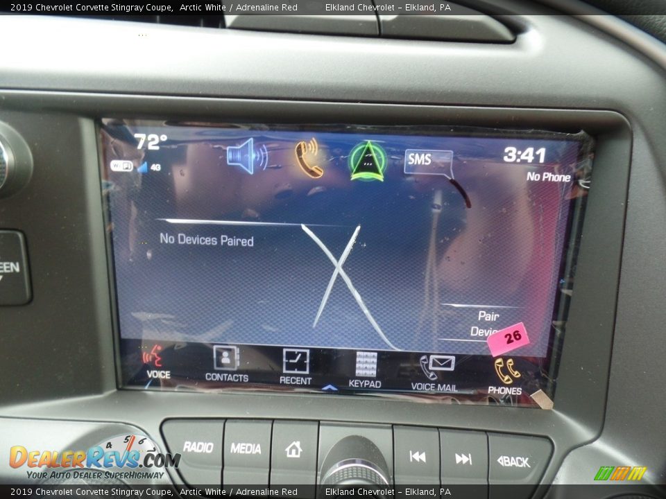 2019 Chevrolet Corvette Stingray Coupe Arctic White / Adrenaline Red Photo #28