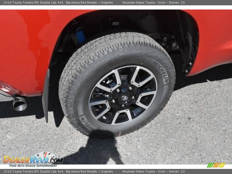2019 Toyota Tundra SR5 Double Cab 4x4 Barcelona Red Metallic / Graphite Photo #34