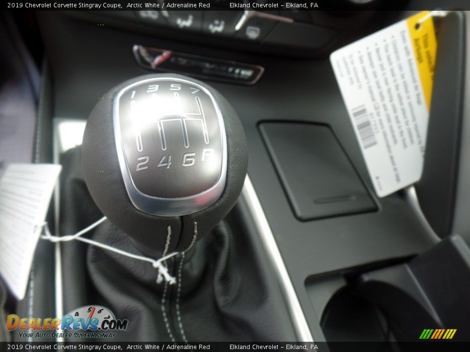 2019 Chevrolet Corvette Stingray Coupe Arctic White / Adrenaline Red Photo #32