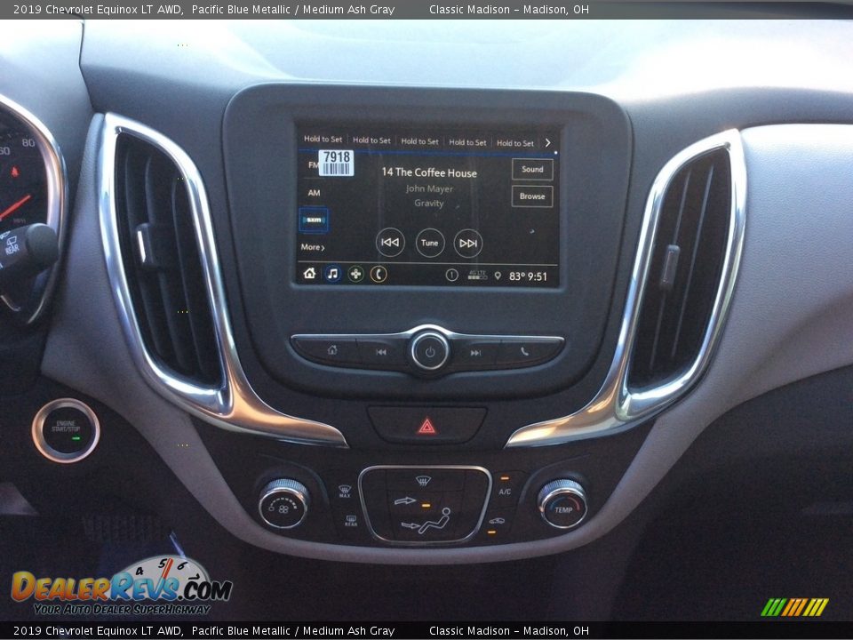 2019 Chevrolet Equinox LT AWD Pacific Blue Metallic / Medium Ash Gray Photo #14