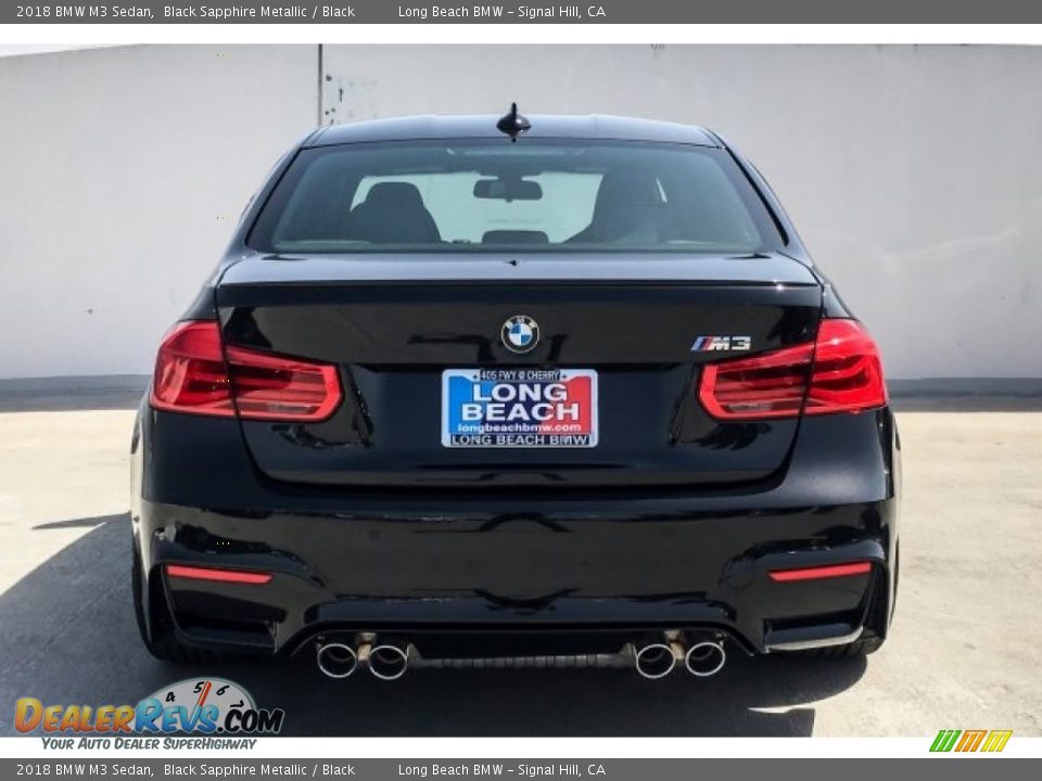 2018 BMW M3 Sedan Black Sapphire Metallic / Black Photo #3