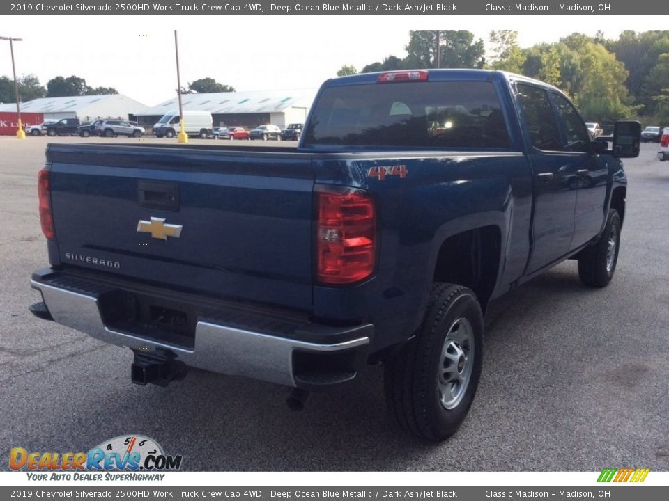 2019 Chevrolet Silverado 2500HD Work Truck Crew Cab 4WD Deep Ocean Blue Metallic / Dark Ash/Jet Black Photo #6