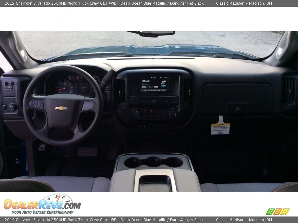 2019 Chevrolet Silverado 2500HD Work Truck Crew Cab 4WD Deep Ocean Blue Metallic / Dark Ash/Jet Black Photo #11