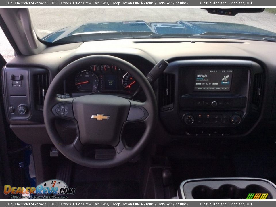 2019 Chevrolet Silverado 2500HD Work Truck Crew Cab 4WD Deep Ocean Blue Metallic / Dark Ash/Jet Black Photo #12