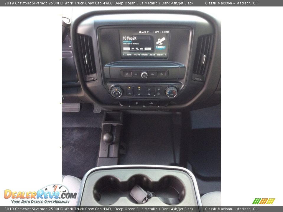 2019 Chevrolet Silverado 2500HD Work Truck Crew Cab 4WD Deep Ocean Blue Metallic / Dark Ash/Jet Black Photo #13