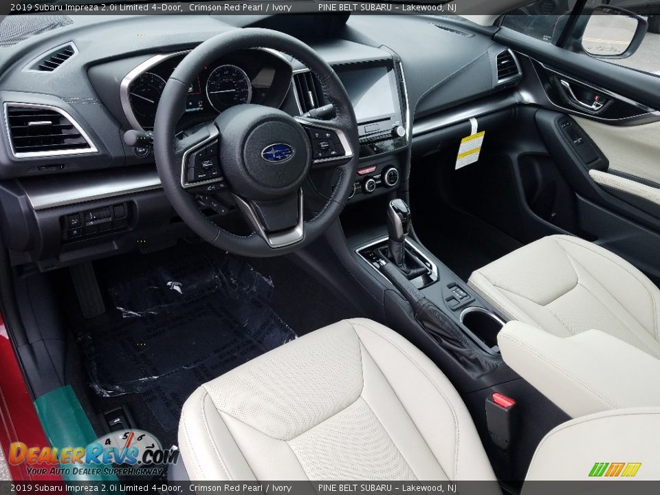 Ivory Interior - 2019 Subaru Impreza 2.0i Limited 4-Door Photo #7