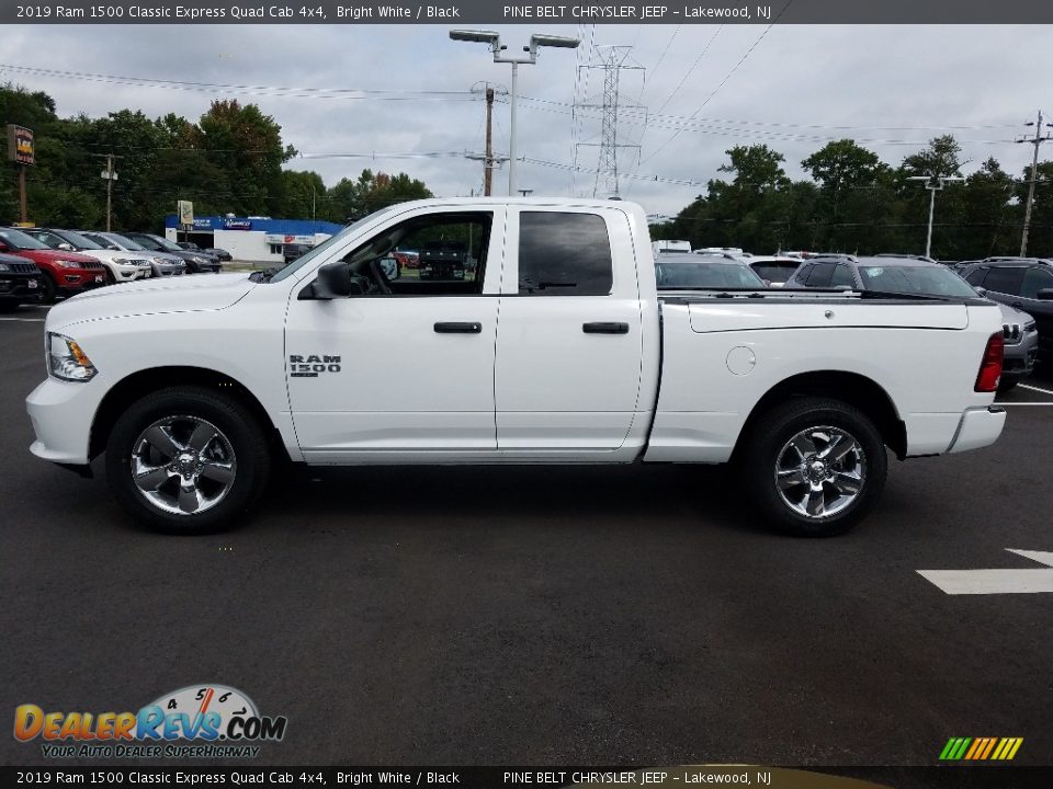 2019 Ram 1500 Classic Express Quad Cab 4x4 Bright White / Black Photo #3
