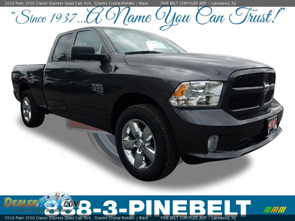 2019 Ram 1500 Classic Express Quad Cab 4x4 Granite Crystal Metallic / Black Photo #1