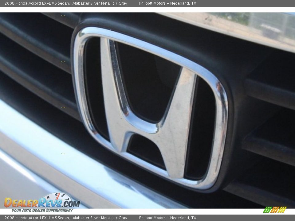 2008 Honda Accord EX-L V6 Sedan Alabaster Silver Metallic / Gray Photo #4