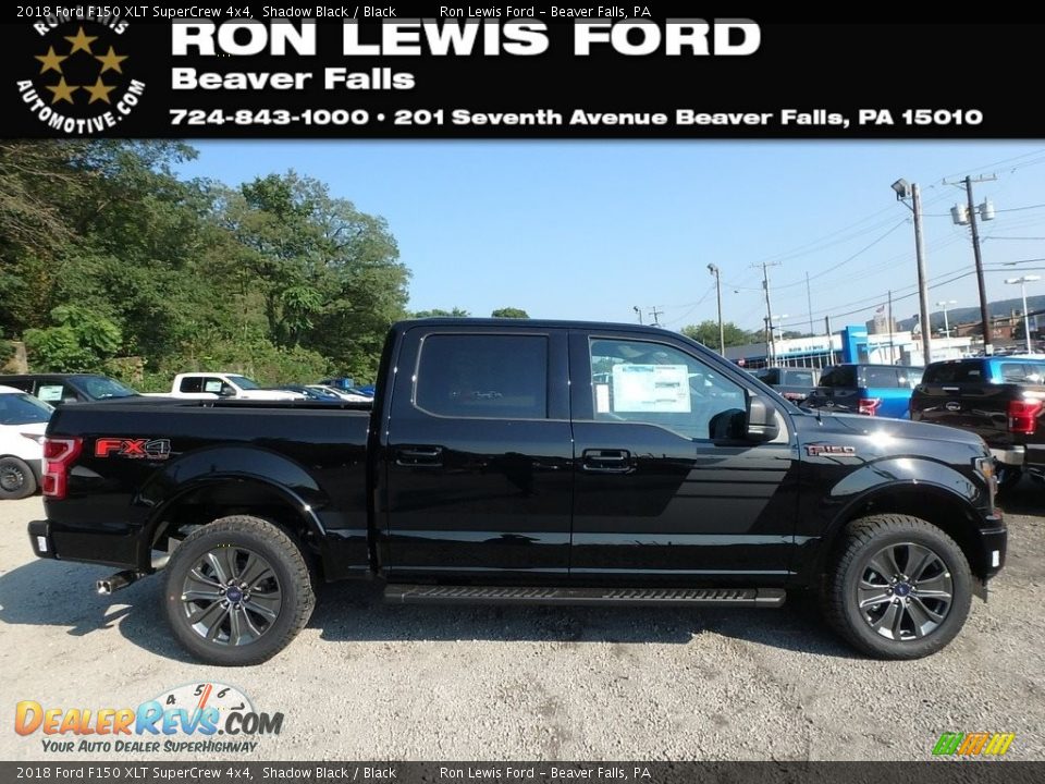 2018 Ford F150 XLT SuperCrew 4x4 Shadow Black / Black Photo #1