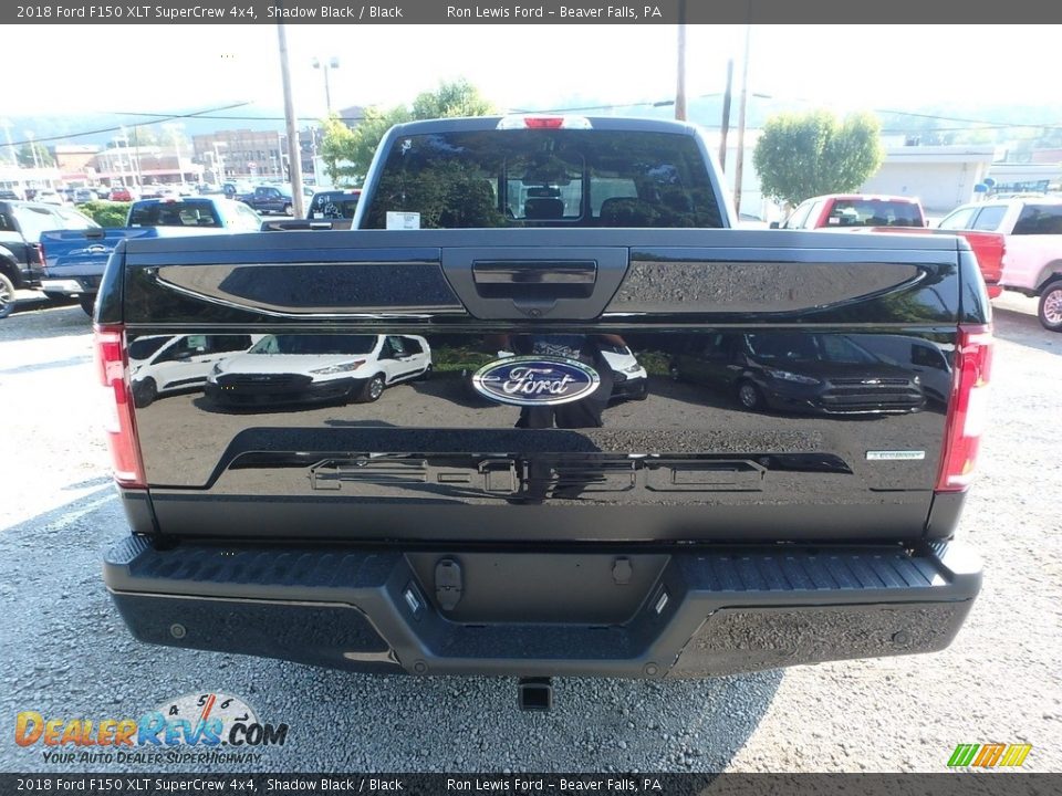 2018 Ford F150 XLT SuperCrew 4x4 Shadow Black / Black Photo #3