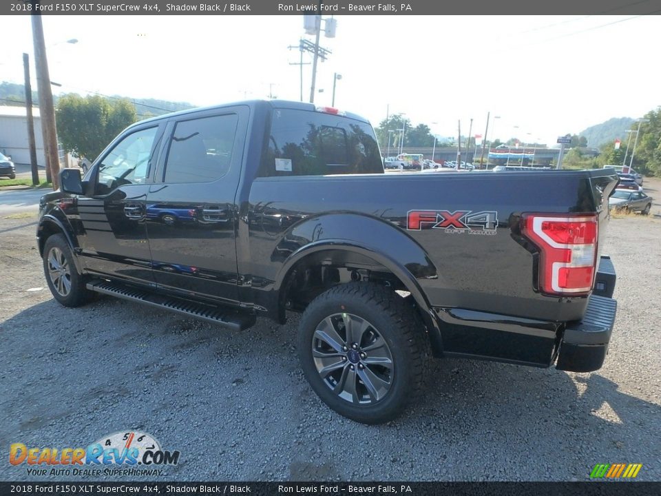 2018 Ford F150 XLT SuperCrew 4x4 Shadow Black / Black Photo #4