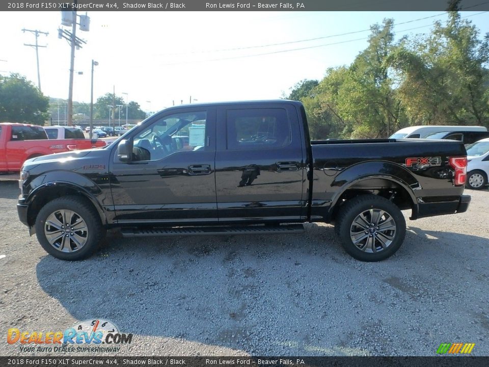 2018 Ford F150 XLT SuperCrew 4x4 Shadow Black / Black Photo #5