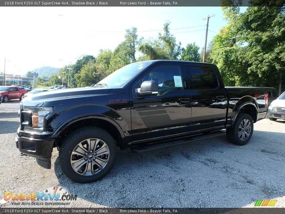 2018 Ford F150 XLT SuperCrew 4x4 Shadow Black / Black Photo #6