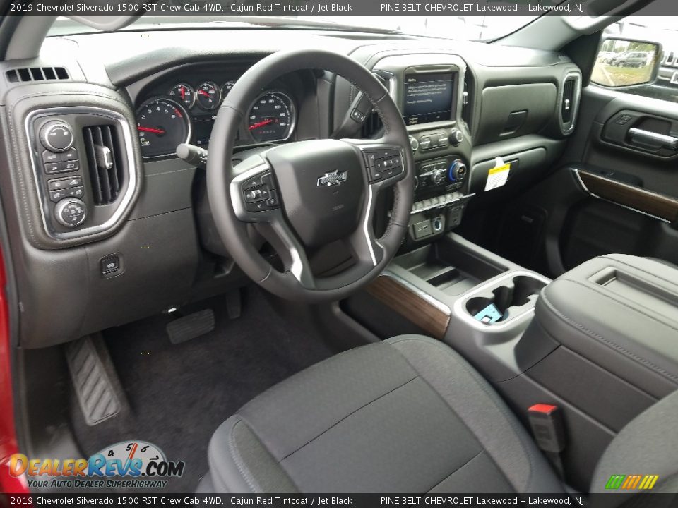 Jet Black Interior - 2019 Chevrolet Silverado 1500 RST Crew Cab 4WD Photo #9
