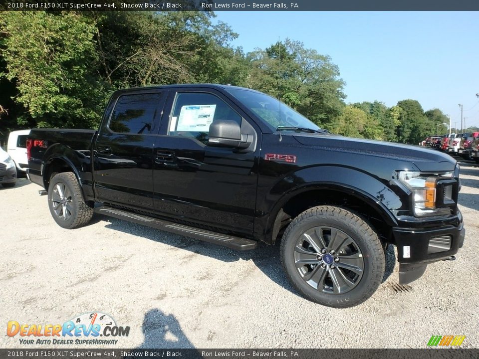 2018 Ford F150 XLT SuperCrew 4x4 Shadow Black / Black Photo #8