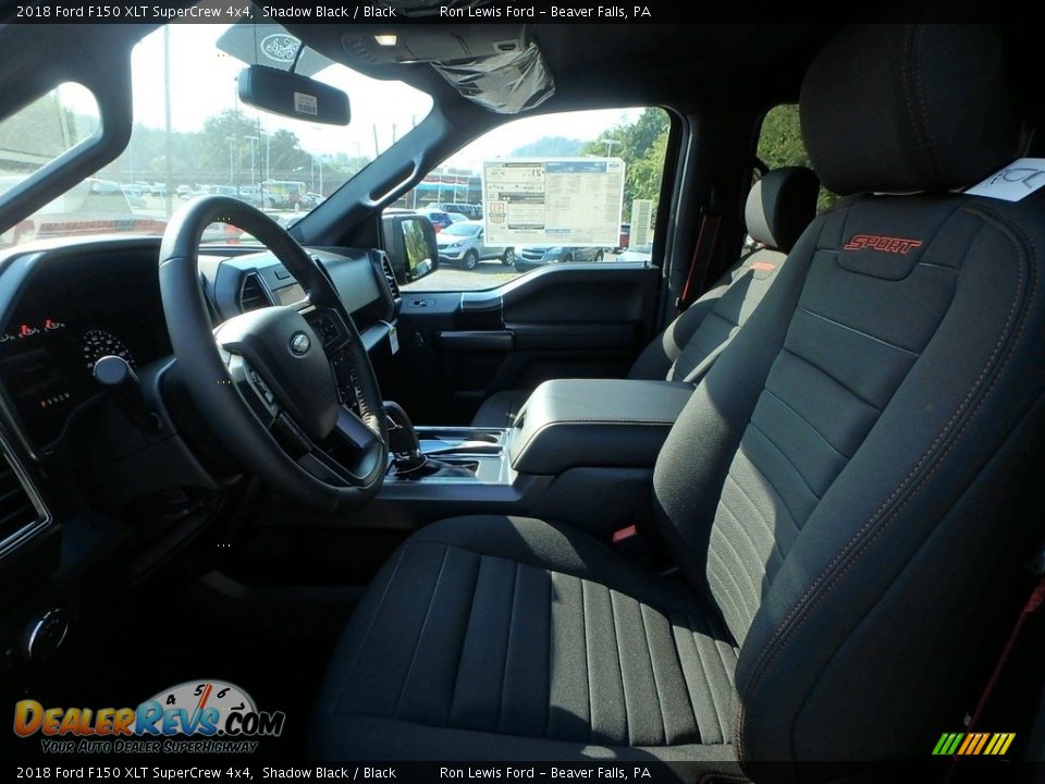 2018 Ford F150 XLT SuperCrew 4x4 Shadow Black / Black Photo #10