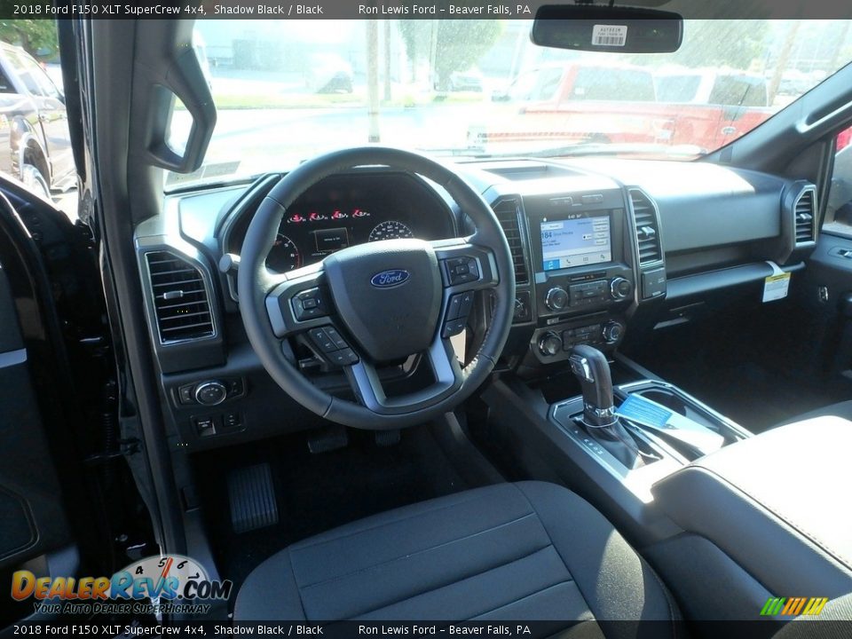 2018 Ford F150 XLT SuperCrew 4x4 Shadow Black / Black Photo #12