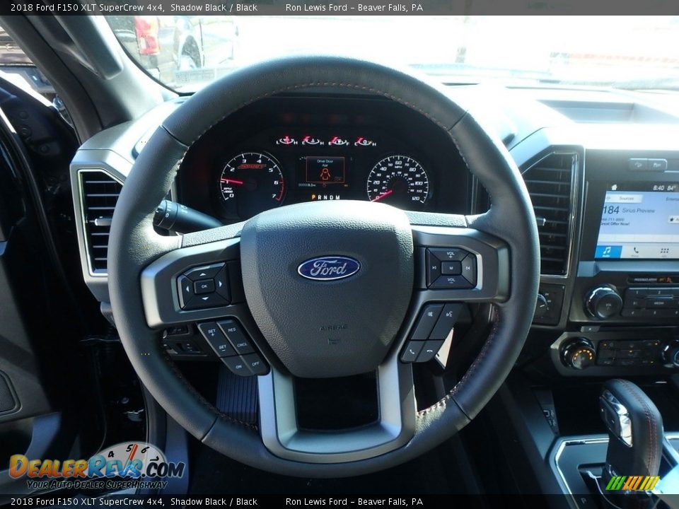 2018 Ford F150 XLT SuperCrew 4x4 Shadow Black / Black Photo #16