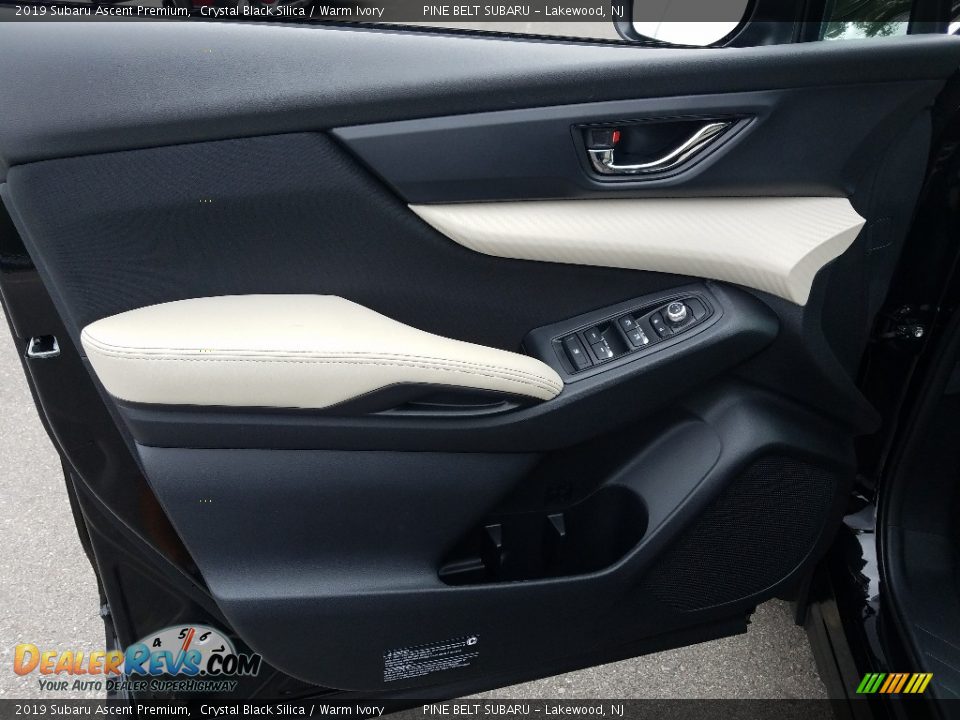 2019 Subaru Ascent Premium Crystal Black Silica / Warm Ivory Photo #6