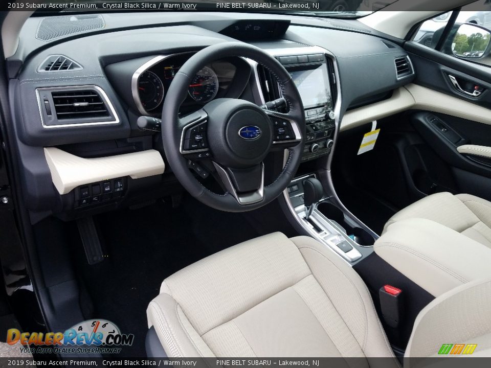 Warm Ivory Interior - 2019 Subaru Ascent Premium Photo #7