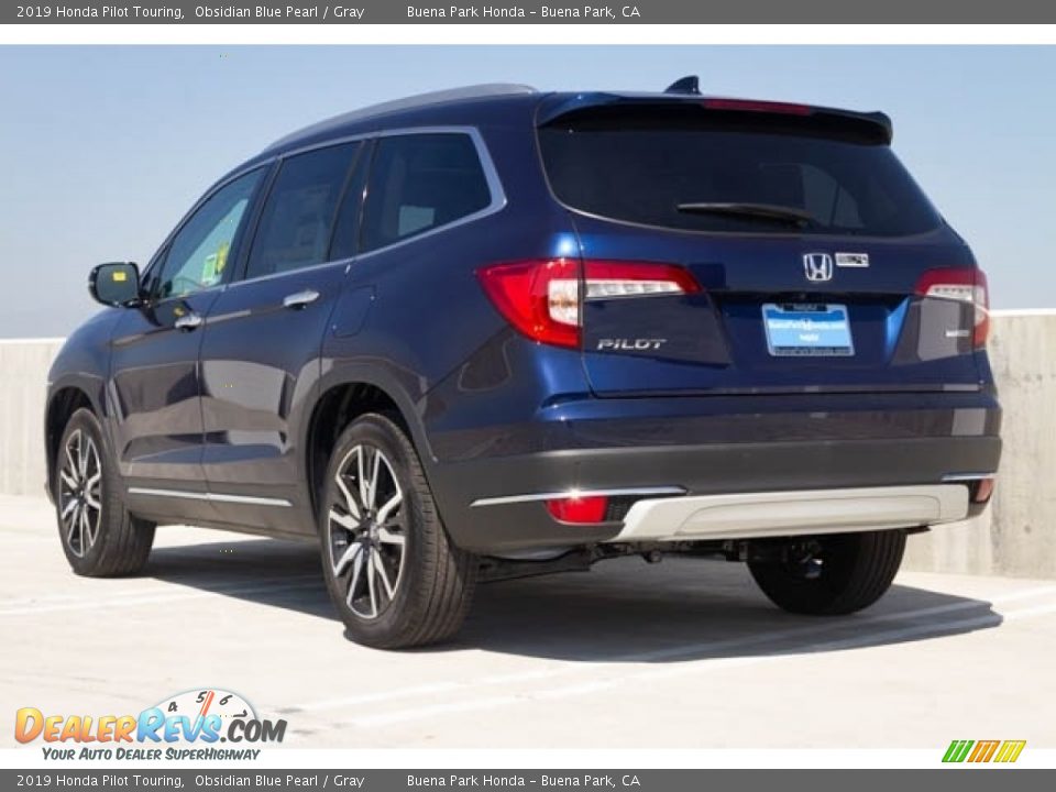 2019 Honda Pilot Touring Obsidian Blue Pearl / Gray Photo #2