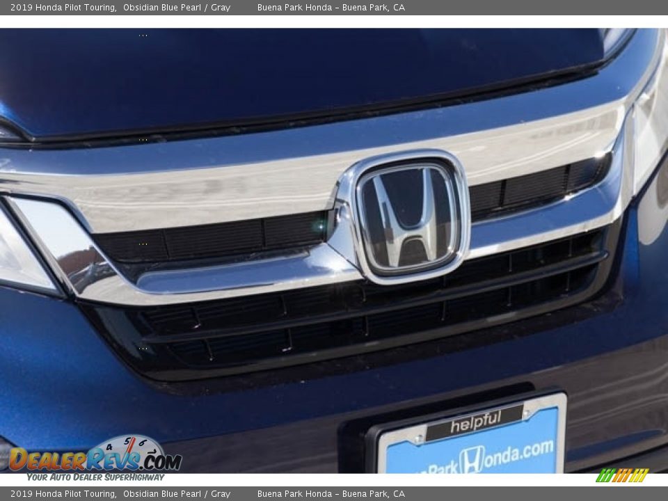 2019 Honda Pilot Touring Obsidian Blue Pearl / Gray Photo #4