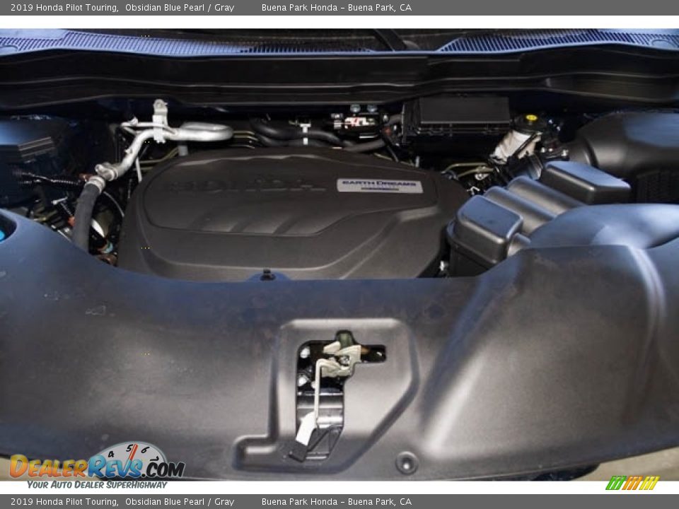 2019 Honda Pilot Touring Obsidian Blue Pearl / Gray Photo #10