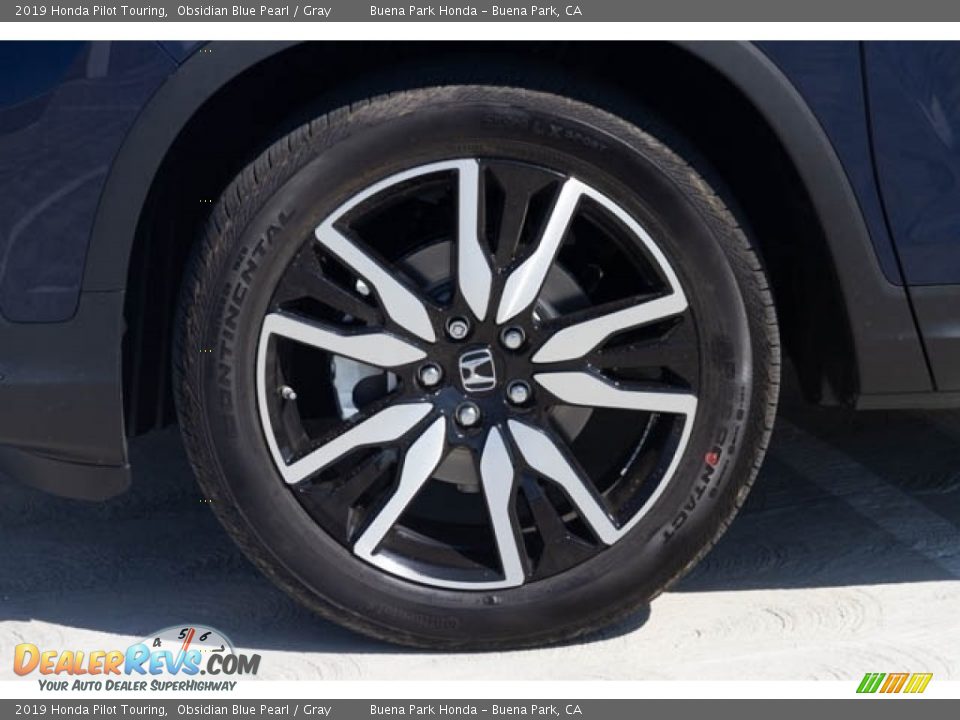 2019 Honda Pilot Touring Obsidian Blue Pearl / Gray Photo #11