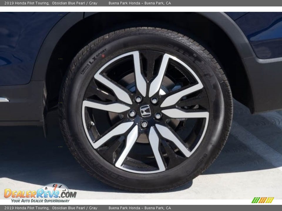 2019 Honda Pilot Touring Obsidian Blue Pearl / Gray Photo #12